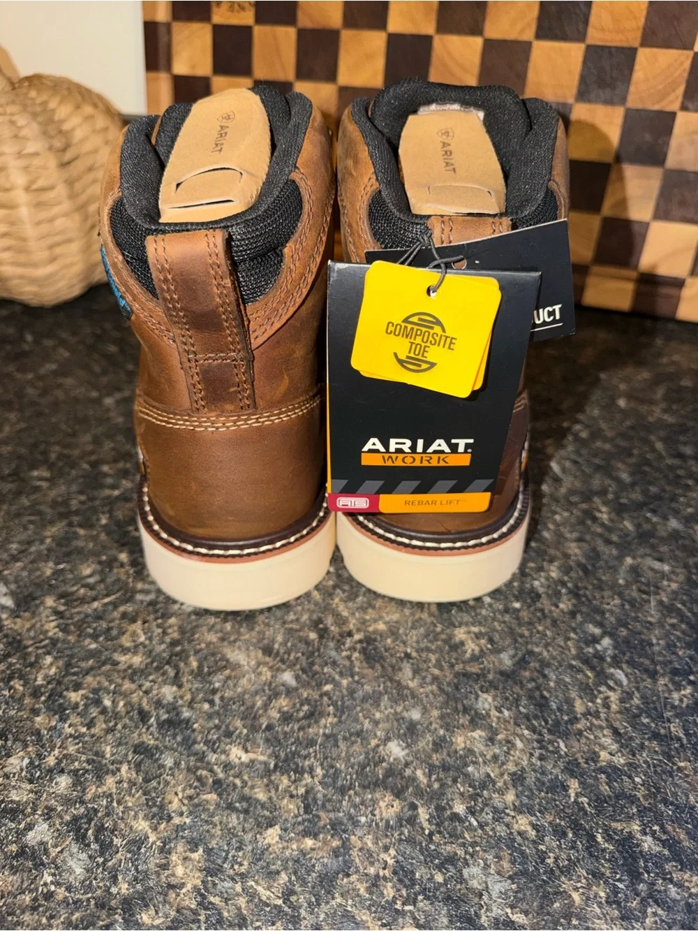Ariat Men’s 7.5 Rebar Lift Waterproof Composite Toe Work Boots
